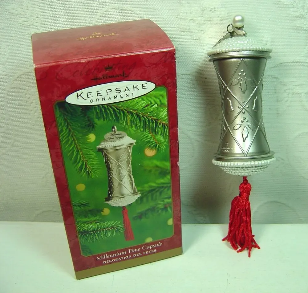 HALLMARK ORNAMENT-MILLENNIUM TIME CAPSULE-2000- WITH BOX